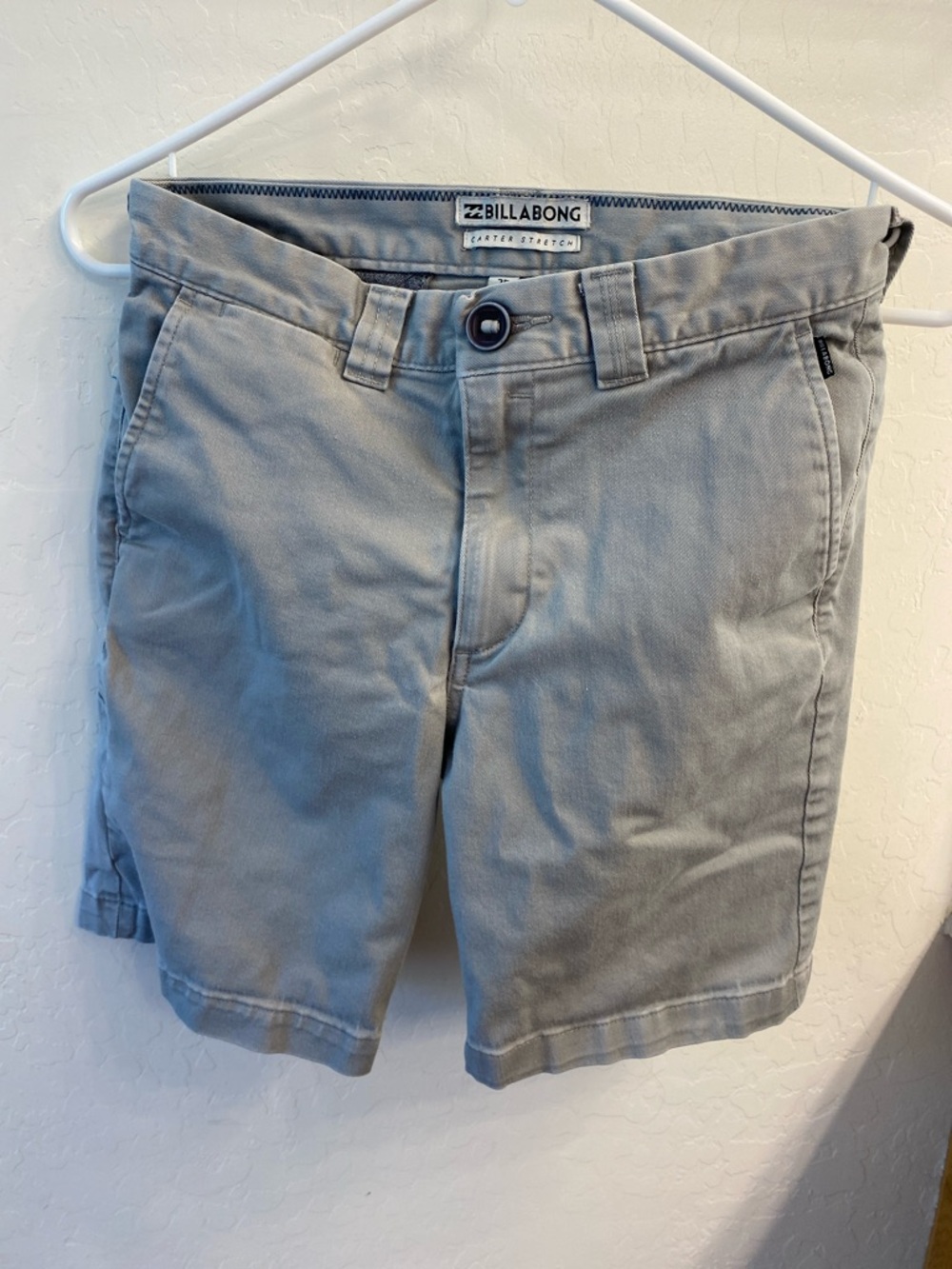 Billabong Boy’s Light Gray Flat Front Shorts